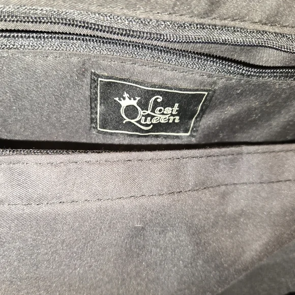 ♡KILLSTAR "Lost Queen" Pink and Black Plaid Women's Purse - Picture 4 of 5